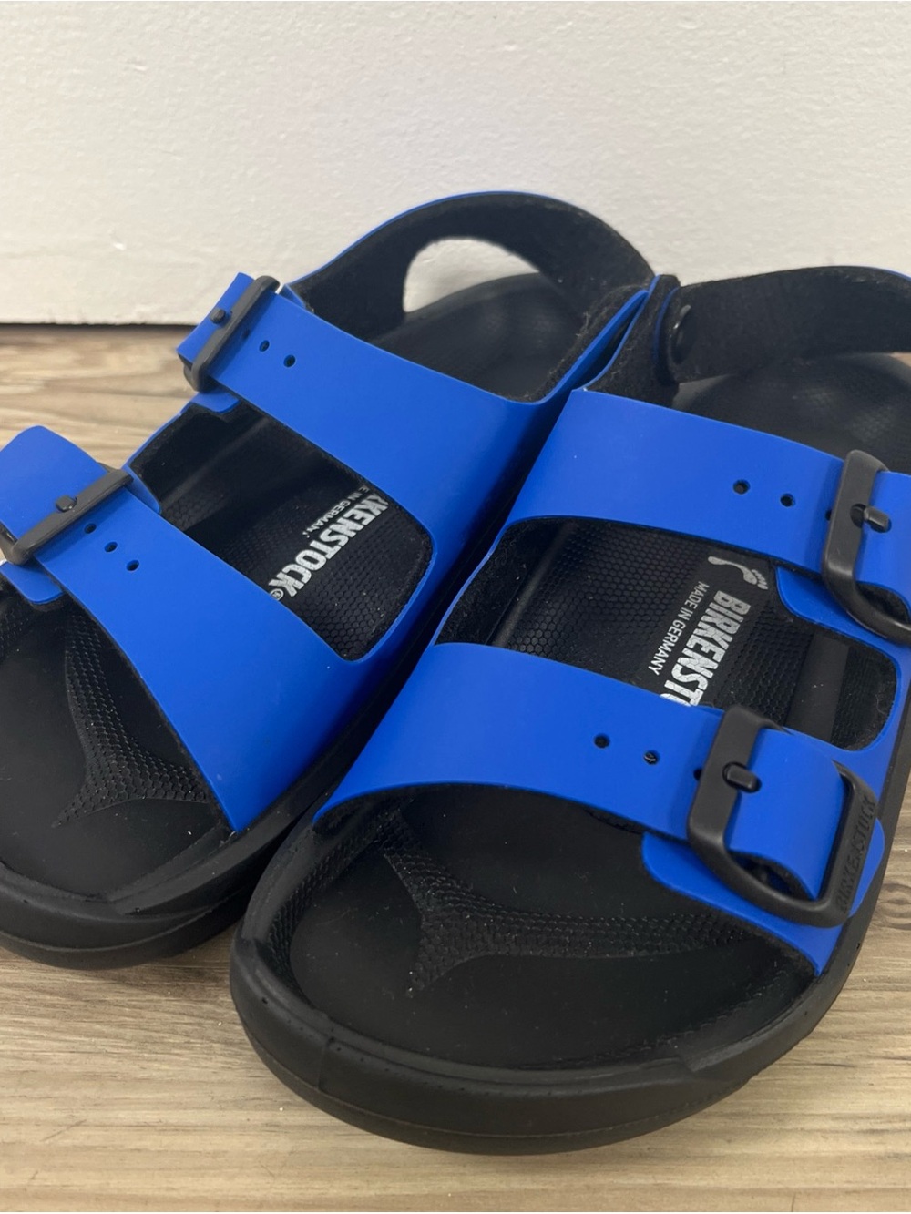 Birkenstock Blue/Black Sandals Adjustable Buckle Straps EU 32/US 1-1.5 7953064